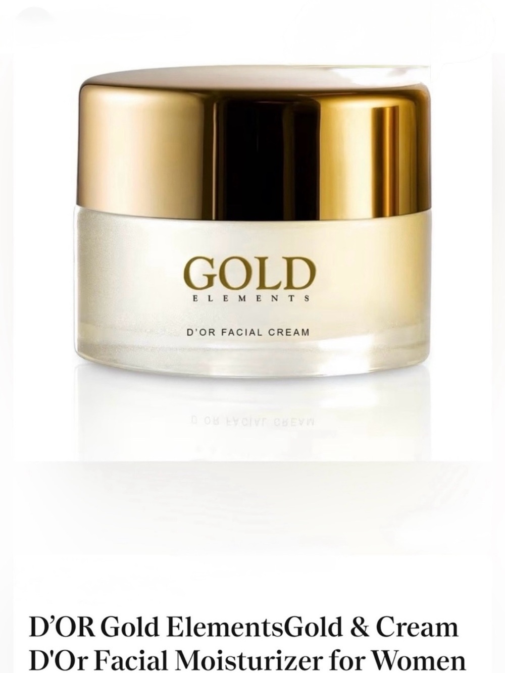 D’OR Gold ElementsGold & Cream D'Or Facial Moisturizer for Women